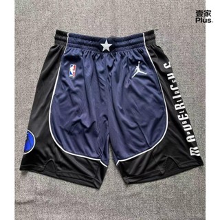 【臺灣發貨】男士下裝 NBA23/24賽季達拉斯小牛獨行俠籃球短褲東契奇熱壓寬鬆運動褲