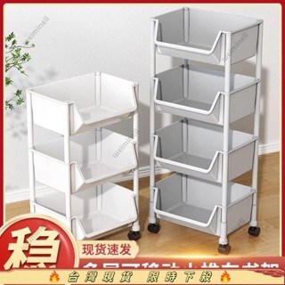 高品質🔥移動置物架 移動書架 置物架 收納櫃 玩具收納 桌下收納櫃 活動櫃 小書櫃 三層推車 收納架 轉角櫃收納 零食