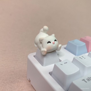 臺灣出貨🎀原創個性鍵帽單個創意可愛小貓動物機械鍵盤鍵帽十字軸DIY定製