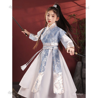 臺灣免運🔥兒童 花木蘭 服裝 女童 漢服 武俠風春秋 古裝 飛魚服 霸氣cos 演出服 俠客🔥