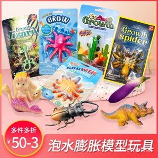 🧊桃園低價🧊水晶寶寶 霸王珠 海綿寶寶 泡大珠 泡水膨脹恐龍海洋動物美人魚創意吸水養變大泡大兒童模擬玩具模型