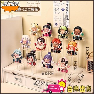 【限時特賣】實拍熱銷 透明盲盒階梯展示架 公仔娃娃模型展示架 亞克力泡泡瑪特展示架 潮玩收納架 立牌徽章展示架 多層立式