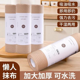 LS 【現貨+預售】懶人抹布幹濕兩用家用清潔廚房用紙專用紙一次性洗碗布吸水不沾油