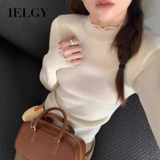 IELGY 女士高階百搭半高領針織上衣