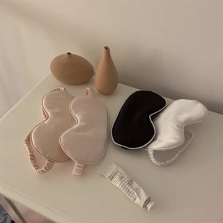 遮光眼罩 睡眠眼罩 Ins風眼罩學生夏季睡眠專用遮光神器透氣女男士冰絲睡覺護眼罩 旅行遮光眼罩 可愛眼罩