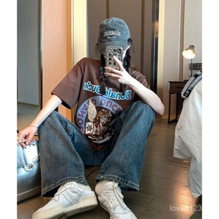 【桃園出貨🔥】咖啡色韓版T恤女短袖夏季設計小眾chic港味顯瘦薄款寬鬆純棉半袖上衣