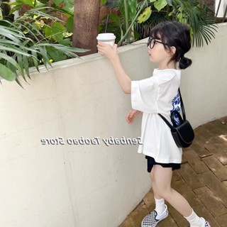 限時特惠🌸女童短袖T恤純棉童裝2025年新款女大童夏裝韓版休閑兒童寬松上衣NTTX