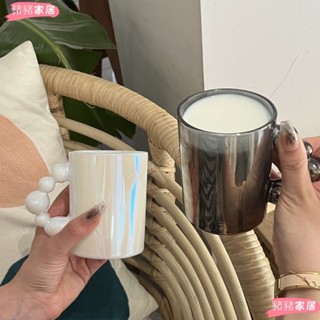 品質保障*創意泡泡手柄玻璃杯 復古咖啡杯 牛奶杯 小眾伴手禮 玻璃杯 帶手柄杯子 創意馬克杯yiyi