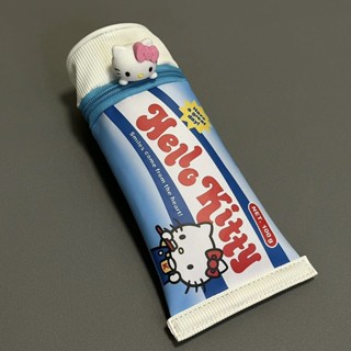 【鉛筆盒 高雄發貨】【好評率超98%同款】hello Kitty模擬牙膏筆袋大容量搞怪筆筒學生桌面整理文具收納盒