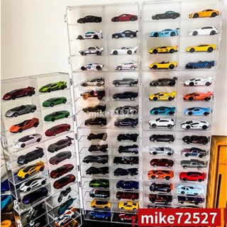 【臺灣出貨💥免運/熱銷】tomica 收納 1 64 收藏盒 多美小汽車 風火輪 玩具車模展示架透明模型收納架多美卡收