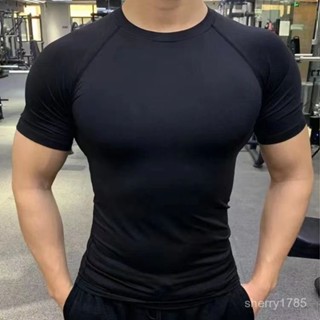 🐱限時下殺🐱酷曼 彈力速乾壓縮衣 健身緊身衣 男 運動 健身服 跑步 訓練 健身衣 運動短袖 運動上衣 緊身上衣 HMN
