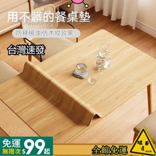 【臺灣發出】皮革桌墊 仿木紋桌墊 桌布 軟桌墊 茶几桌面保護墊 長方形防水桌布 木色桌佈 電腦桌墊 防水放油 可