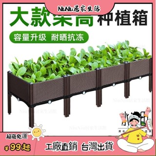 臺灣熱銷⭐ 種植箱陽臺種菜神器傢庭蔬菜種菜盆長方形花盆箱戶外特大清倉白菜
