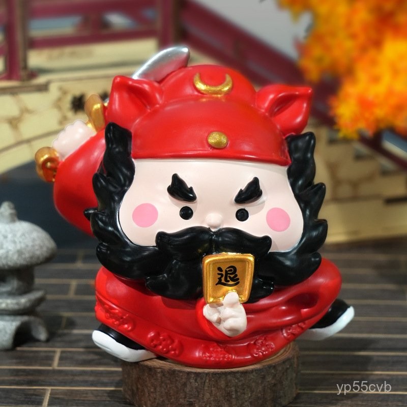 鍾馗職場防小人辦公室裝飾擺件桌麵小擺件工位情緒穩定神器好物 0YJN