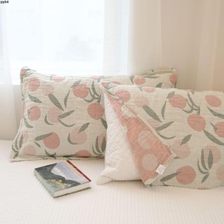 2025新品 枕套💕【8908人好評】五層純棉紗布枕巾一對全棉北歐加大加厚高檔情侶單人枕頭墊巾蓋巾