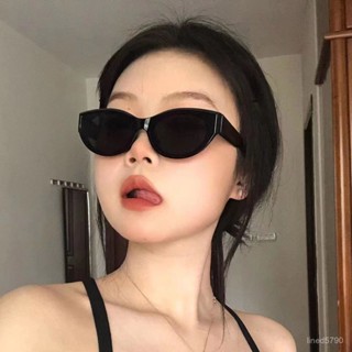 臺灣出貨墨鏡女貓眼眼鏡ins高顔值網紅太陽眼鏡複古高級感ins防紫外綫防曬