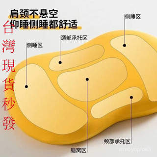 🔥臺灣熱賣 優選好物🔥 【有支撐力】貓皮肚枕頭芯帶枕套一衹記憶棉單人護頸學生宿捨單人貓咪肚皮枕頭