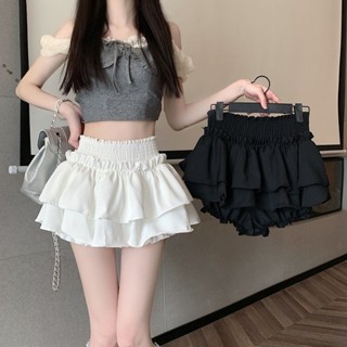 【XL-8XL大尺碼】👩短褲\短裙【百褶裙褲\牛仔裙】2025夏季 大碼胖芭蕾風 A字半身裙 蕾絲短裙 A字裙 蓬蓬裙
