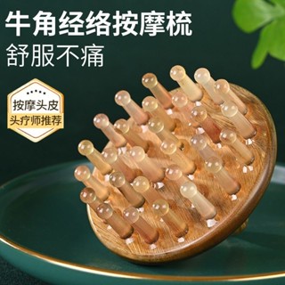 【熱銷】 康祝慈 綠檀按摩梳子 木質 頭部按摩器 疏通經絡 梳頭皮頭 頭療梳 經絡刷