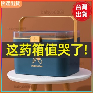 天天優選📣✯藥箱✯家用醫藥箱家庭裝小藥箱醫療醫用小型急救箱全套藥品收納盒大容量