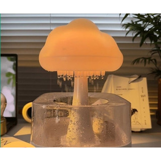 【臺灣現貨】雲朵下雨加濕器小夜燈創意蘑菇香薰雨滴霧化助眠送朋友閨蜜的禮物