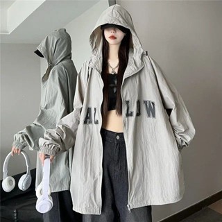 coco小姐✨防曬衣 女夏季 新款 韓版 連帽 開衫 輕薄 防曬服 休閒 寬鬆 薄款 外套 ins潮