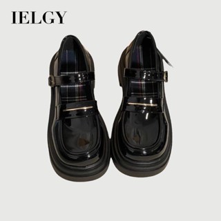IELGY 英倫女款厚底小皮鞋新款復古瑪麗風鞋