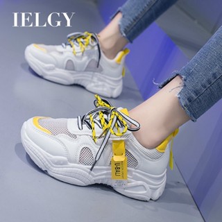IELGY Joker運動鞋女潮流網面舒適透氣時尚休閒厚底鞋