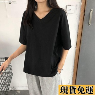 【🚚低價🚚】限時熱賣 大尺碼短袖女 大碼短袖t恤女 外貿特大碼150公斤夏裝加肥短袖t恤女胖mm女士寬鬆V領上衣 大
