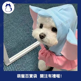 寵物大學T小飛象貓咪狗狗春秋薄款泰迪比熊瑪律濟斯可愛衣服寵物服飾317a百寶袋