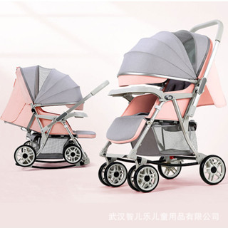 wisesonle可坐可躺輕便高景觀可摺疊一鍵收車多功能遛娃手推車