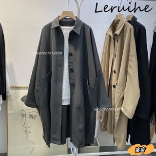 S3XL 大尺碼外套 裝外套女 韓版風衣 寬鬆休閒風衣 氣質中長款大衣 外套女 3P89woo0921913878