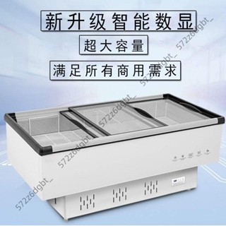【企業店鋪】冰櫃商用大容量島櫃冷櫃冰箱冷藏展示櫃保鮮冷凍透明玻璃臥式島櫃250320