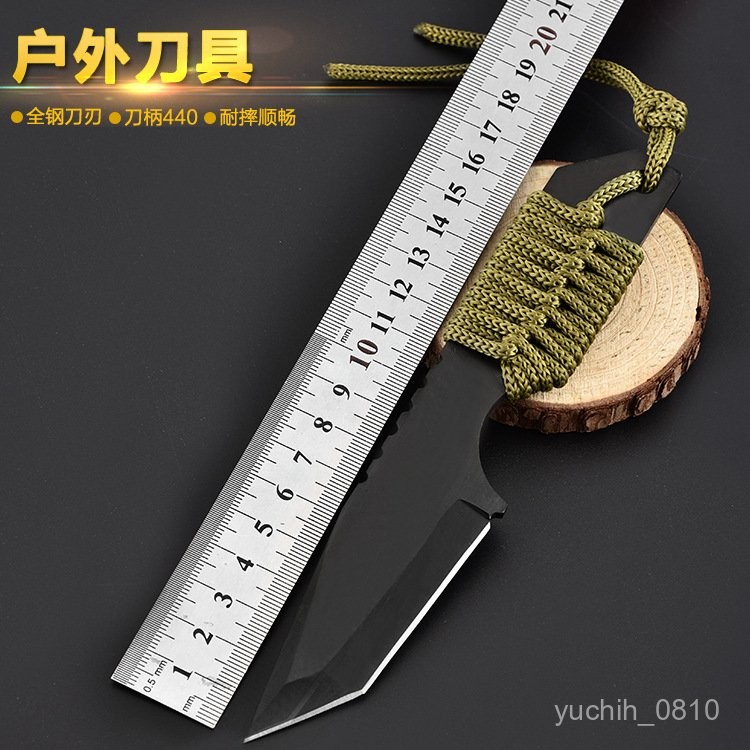 【臺灣熱銷】戶外直刀閤法防身刀野營軍刀特戰戰術直刀 高硬度綁腿潛水小匕首