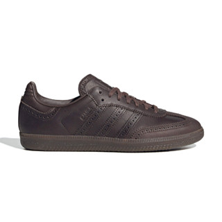 Adidas Samba OG 男鞋 深咖啡色 雕花 皮革 德訓鞋 滑板 復古 休閒 運動 休閒鞋 JI3231
