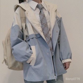 多金•Studio|2025春秋新款外套女學生韓版寬鬆小個子學院風工F雙層風衣夾克臺灣賣家臺灣髮貨 O5HO