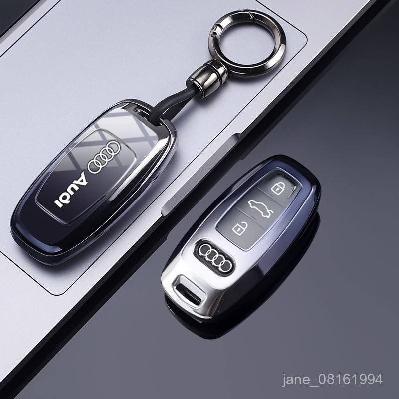 適用奧迪A6高檔鑰匙套 audi a3 a6 a8 q4 a5 a4 q6 奧迪a8 q8 a7鑰匙扣 Audi鑰匙套