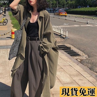𝙻𝚞𝚢𝚞🚀限時免運胖妹妹特大碼300斤中長款寬松長袖襯衫外套女夏季設計感防曬衣服