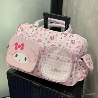 ♡限時特惠♡HelloKitty旅行包 卡通可愛可套行李箱附加大包包凱蒂貓手提健身包 手提包 可愛包包 大容量包包