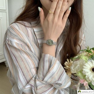 🔥臺灣出貨🔥Mali🎀森系手錶 橢圓形手錶女款學生初高中生ins高顏值數字森系簡約小眾手錶