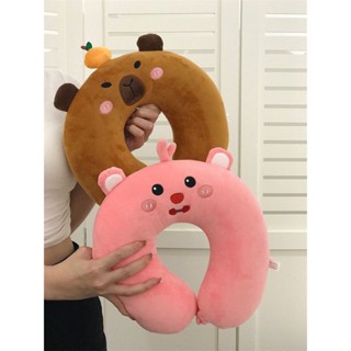 🔥臺灣出貨🔥Loopy 小海狸u型枕 露比u型枕 獃萌護頸枕 可愛u型枕 卡通u型枕 卡皮巴拉護頸枕 坐車護頸枕 午睡枕