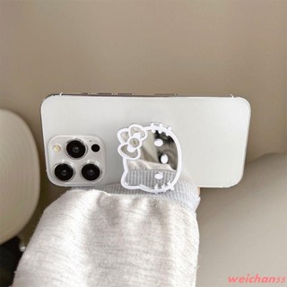 新品優惠💝卡通kitty可愛鏡面氣囊支架ins手機背貼桌面旋轉創意伸縮貼上追劇