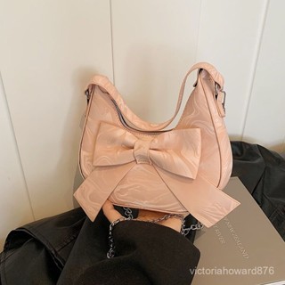 【精緻女人】可愛蝴蝶結腋下包包女時尚休閒斜挎包大容量單肩包