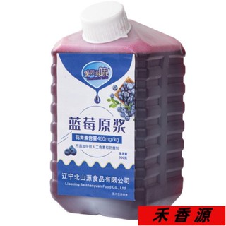 🔥禾香源 免運 95%高濃度藍莓原漿 果汁漿汁 鮮榨汁 鮮果飲品 正500g1瓶2瓶4瓶8瓶 藍莓原漿 原漿