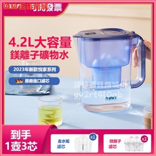 可開發票 德國濾水壺原裝凈化家用進口便攜4.2L大容量芯鎂離子濾芯 新款水壺 濾水壺 活性炭濾水器 淨水壺 過濾水壺