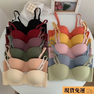 🚛限時低價🚛夏季薄款學生內衣 一片式無痕內衣透氣 聚攏小胸顯大顯腰細 無痕無鋼圈文胸 少女內衣 果凍內衣