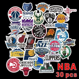 特惠熱賣·31張入 NBA 籃球隊LOGO貼紙 防水行李箱貼紙 機車貼紙 筆電貼紙