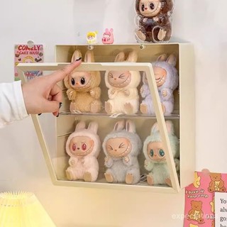 甄選好物🐑【掛放自如】labubu展示盒 公仔收納盒 泡泡瑪特 防塵 壁掛收納盒 場景展示盒 防塵櫃 收納盒 展示盒la