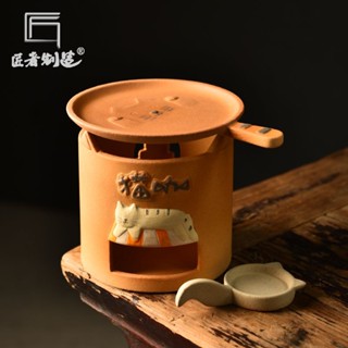 免運 臺灣出貨 茶香爐 溫茶爐 烤茶爐 泡茶工具 泡茶茶具 陶瓷烤茶爐烤盤香薰爐蠟燭薰香沉香檀香家用新中式精油咖啡可幹燒