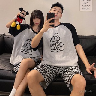 【臺灣出貨】睡衣套裝 短袖睡衣 夏天睡衣 情侶睡衣 寬鬆睡衣 休閒服 短袖短褲兩件套 家居服 男生睡衣 女生睡衣 情侶裝